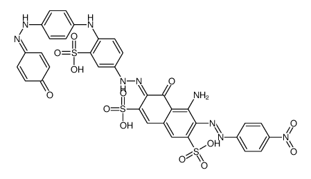 2,7-Naphthalenedisulfonic acid, 4-amino-5-hydroxy-6-4-4-(4-hydroxyphenyl)azophenylamino-3-sulfophenylazo-3-(4-nitrophenyl)azo- picture