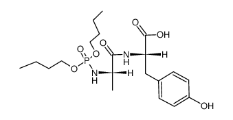 N-(dibutyloxyphosphoryl)-L-alanyl-L-tyrosine结构式