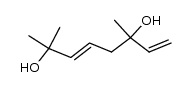 2,6-dimethyl-3,7-octadien-2,6-diol structure