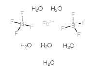 四氟硼酸铁(II) 六水合物结构式