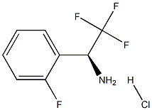 (S)-2,2,2-三氟-1-(2-氟苯基)乙胺盐酸盐结构式
