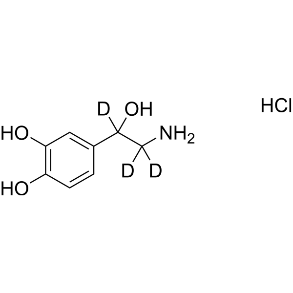 DL-Norepinephrine-d3 hydrochloride Structure