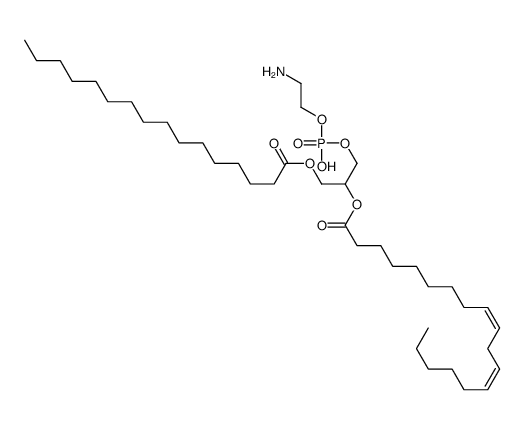 1-palmitoyl-2-linoleoyl-3-phosphatidylethanolamine结构式