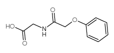 (苯氧基乙酰基)氨基]乙酸结构式