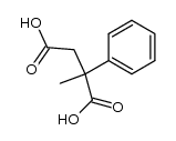 (+/-)-2-Methyl-2-phenylbutanedioic acid Structure