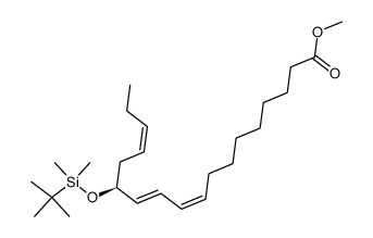 methyl (9Z,11E,13S,15Z)-13-t-butyldimethylsilyloxyoctadeca-9,11,15-trienoate结构式