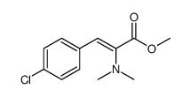 (E/Z)-methyl 3-(4-chlorophenyl)-2-dimethylaminoacrylate结构式