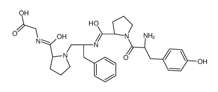 tyrosyl-prolyl-psi(methylamino)phenylalanyl-prolyl-glycine Structure
