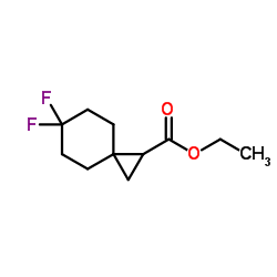 6,6-二氟螺[2.5]辛烷-1-甲酸乙酯结构式