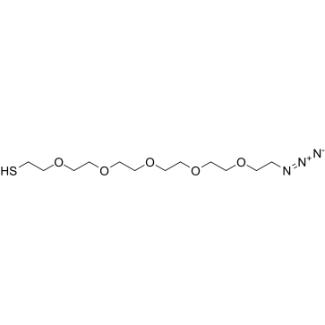 HS-PEG5-CH2CH2N3结构式