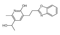 3-[2-(1,3-benzoxazol-2-yl)ethyl]-5-(1-hydroxyethyl)-6-methyl-1H-pyridin-2-one结构式