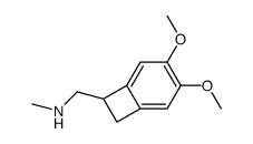 Bicyclo[4.2.0]octa-1,3,5-triene-7-Methanamine, 3,4-dimethoxy-N-Methyl- Structure