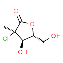 (3R,4R,5S)-3-氯-4-羟基-5-(羟甲基)-3-甲基二氢呋喃-2(3H)-酮结构式