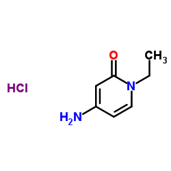 4-氨基-1-乙基-1,2-二氢吡啶-2-酮盐酸盐结构式