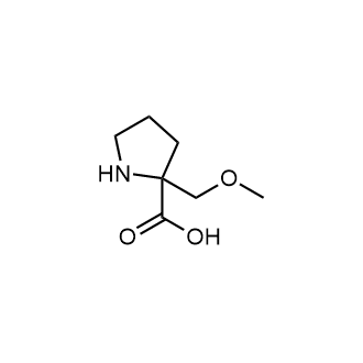 2-(甲氧基甲基)吡咯烷-2-羧酸结构式