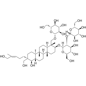 凤仙萜四醇苷C结构式