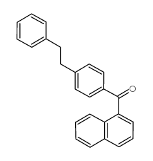 4-苯乙基苯基-1-萘基酮结构式