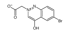 2-(6-bromo-4-oxo-1H-cinnolin-2-ium-2-yl)acetate Structure