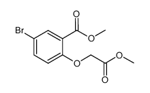 methyl 5-bromo-2-(2-methoxy-2-oxoethoxy)benzoate Structure