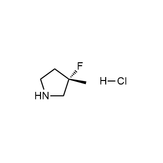 (S)-3-氟-3-甲基吡咯烷盐酸盐结构式