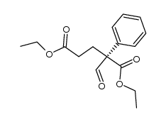 (S)-Diethyl 2-phenyl-2-formylglutarate Structure