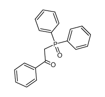phenacyldiphenylphosphine oxide Structure