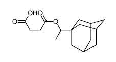 Succinic acid hydrogen 1-[1-(1-adamantyl)ethyl] ester结构式