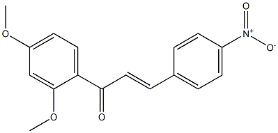 2',4'-二甲氧基-4-硝基查耳酮结构式