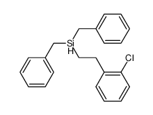 (2-(o-Chlor-phenyl)-aethyl)-dibenzylsilan Structure