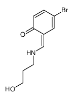 4-bromo-6-[(3-hydroxypropylamino)methylidene]cyclohexa-2,4-dien-1-one Structure