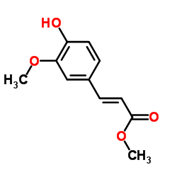 4-羟基-3-甲氧基肉桂酰胺结构式