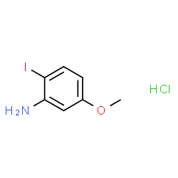 2-碘-5-甲氧基苯胺盐酸盐结构式