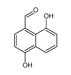 4,8-dihydroxynaphthalene-1-carbaldehyde结构式
