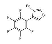 3-bromo-4-(2,3,4,5,6-pentafluorophenyl)thiophene Structure