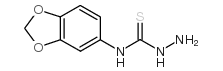 4-(3,4-亚甲基二氧基苯基)-3-氨基硫脲结构式