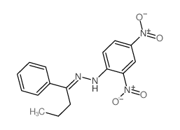 2,4-dinitro-N-(1-phenylbutylideneamino)aniline结构式