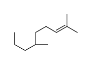 (6R)-2,6-dimethylnon-2-ene结构式
