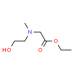 Glycine, N-(2-hydroxyethyl)-N-methyl-, ethyl ester (9CI)结构式