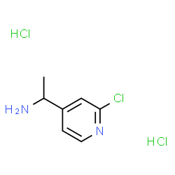 1-(2-氯吡啶-4-基)乙胺二盐酸盐结构式