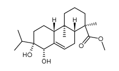 methyl 13β,14β-dihydroxyabieta-7-en-18-oate结构式