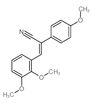 Benzeneacetonitrile, a-[(2,3-dimethoxyphenyl)methylene]-4-methoxy- structure