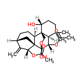 7,20-环氧贝壳杉-16-烯-1BETA,6BETA,7BETA,15BETA-四醇 6,15-二乙酸酯图片