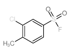 Benzenesulfonylfluoride, 3-chloro-4-methyl- Structure