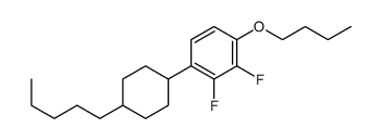 1-butoxy-2,3-difluoro-4-(4-pentylcyclohexyl)benzene Structure