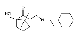 cyclohexyl-ethyl-[(4,7,7-trimethyl-3-oxo-2-bicyclo[2.2.1]heptanyl)methyl]azanium,chloride Structure