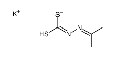 potassium,N-(propan-2-ylideneamino)carbamodithioate结构式