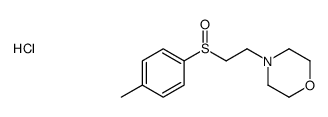 4-[2-(4-methylphenyl)sulfinylethyl]morpholine,hydrochloride结构式