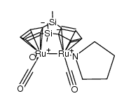 [(η5-C5H3)2(SiMe2)2]Ru2(CO)3(pyrrolidine) Structure