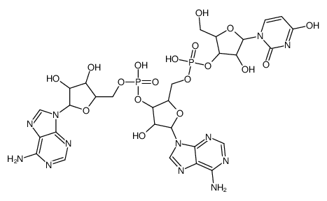 uridylyl-(3'→5')-adenylyl-(3'→5')-adenosine Structure