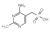(4-amino-2-methyl-pyrimidin-5-yl)methanesulfonic acid结构式